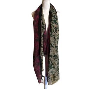 🆕 NWT Paisley Oversized Scarf with Fringe